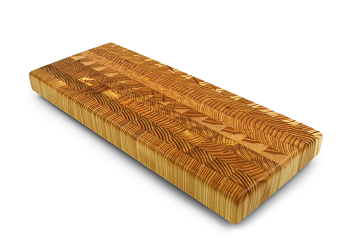 Larch Wood Double Cheese Serving Board