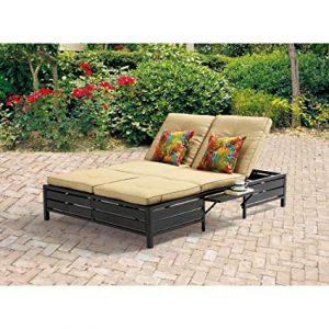Amazon.com : Double Chaise Lounger - This red stripe outdoor chaise