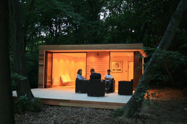 In.It.Studios' Prefab Garden House is a Modern Small Space Tucked