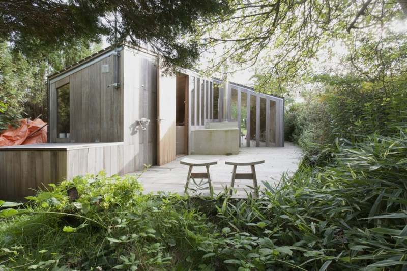 Contemporary Garden House Made of Poplar Wood u2013 Poplar Garden House