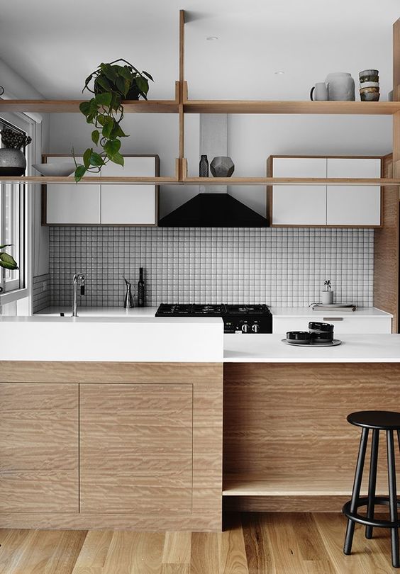 15 Trendy-Looking Modern Wood Kitchens - Shelterness