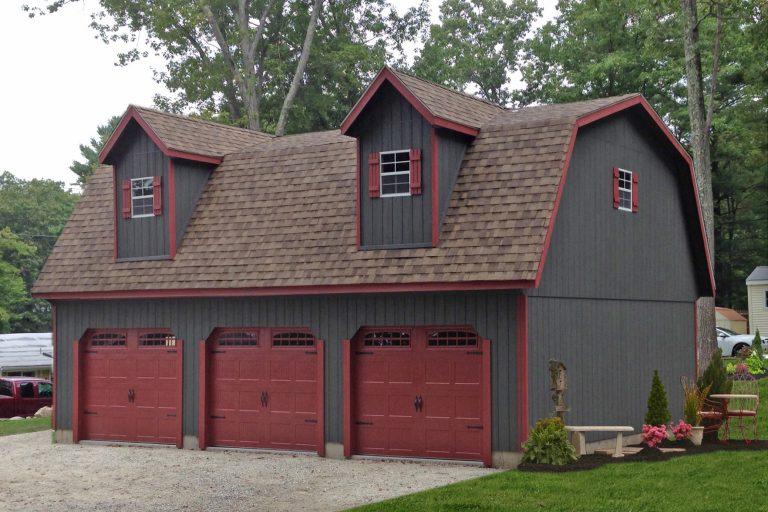 Prefab Three Car Garages by the Amish. Free Quote