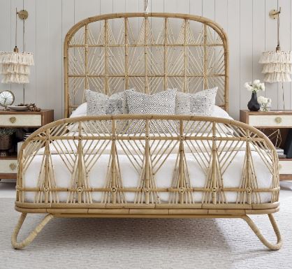 Rattan Bed- holiday atmosphere in the bedroom