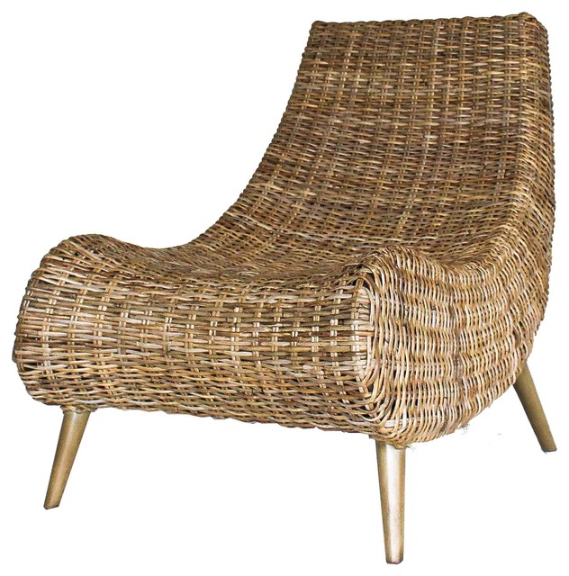 Trevia Rattan Chair, Natural - Tropical - Armchairs And Accent