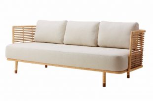 3 seater rattan sofa SENSE by Cane-line design Foersom | amy's too