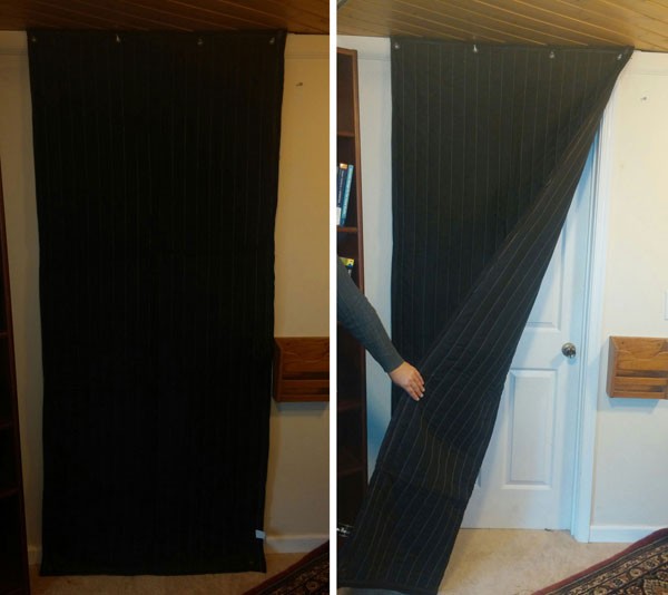 Soundproofing Door (how much, Lowes, curtains, paint) - House