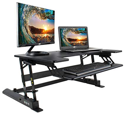 Amazon.com : VIVO Height Adjustable Standing Desk Sit to Stand Gas