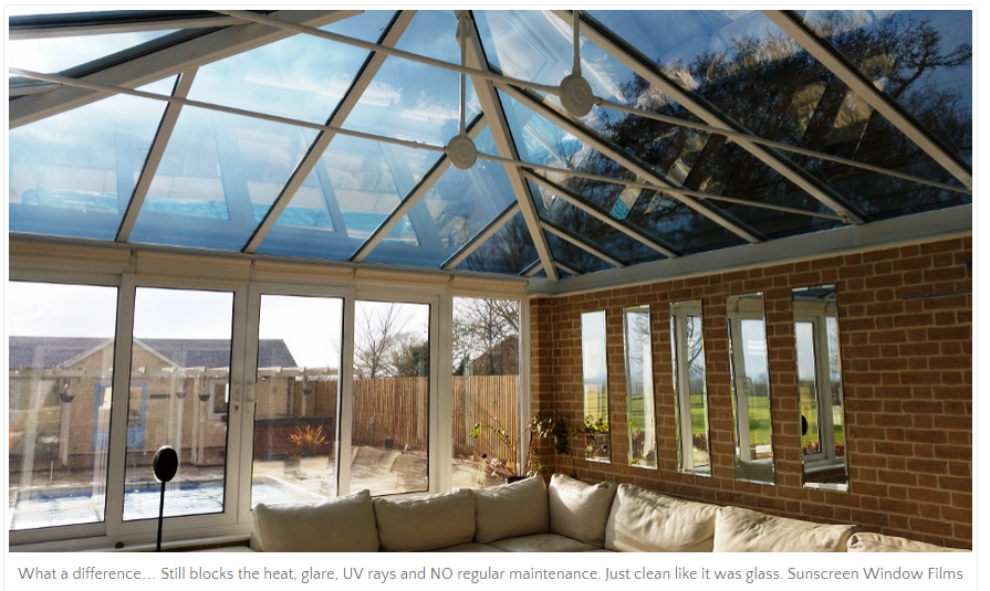 Conservatory Roof Blinds - Sunscreen Window Films