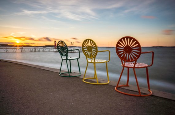 Memorial Union Terrace Chairs At Sunset University of | Etsy