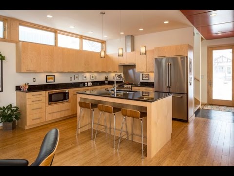 modern wooden kitchen - YouTube