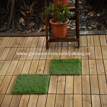 China Foshan tile factory natural timber terrace decking wooden