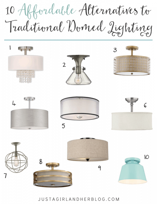 10 Affordable Alternatives to Traditional Domed Lighting | Abby Lawson