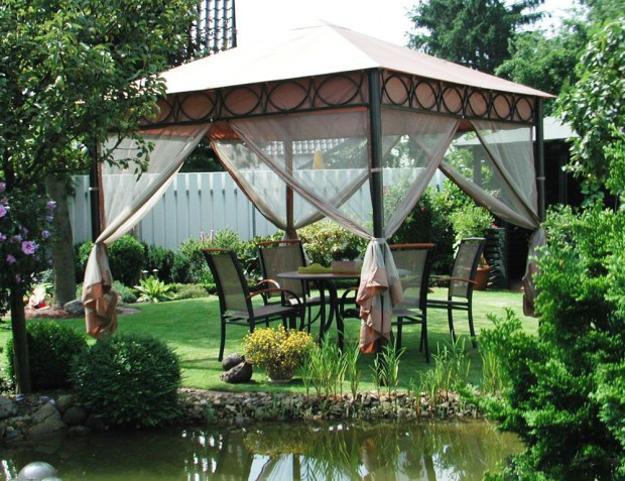 25 Metal Gazebo Designs and Great Outdoor Furniture Placement Ideas