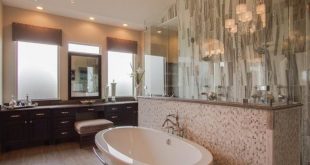 15 Bathrooms With Beautiful Stone Backsplash | Stone backsplash