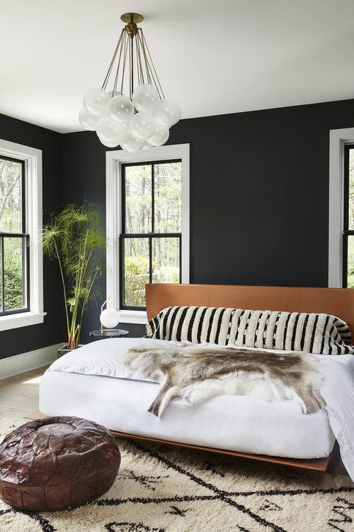 Interiors u2014 Semikah Textiles Dark Walls Bedroom Rug - Bedroom Design