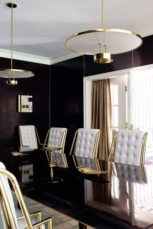 Black And Gold Dining Room Ideas For, Black White Gold Dining Room Ideas