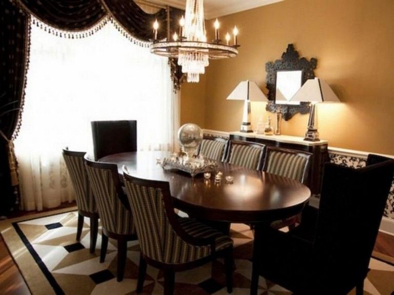 37 Elegant Black And Gold Dining Room Ideas For Inspiration | Dining