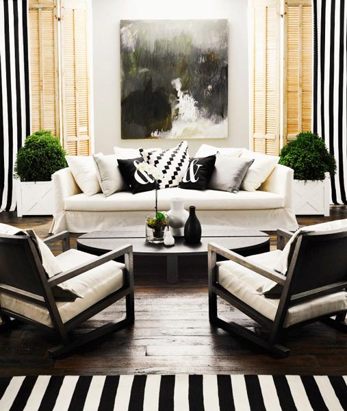 Black White Livingroom Ideas 7