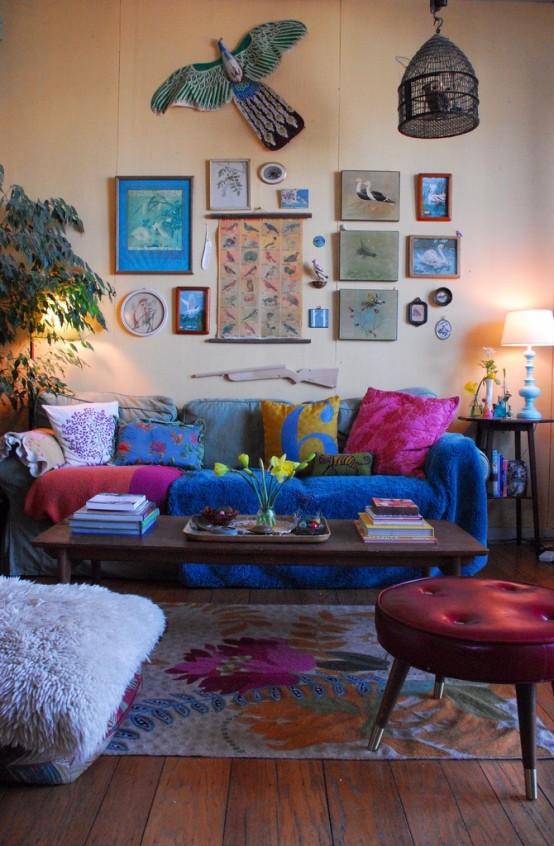 Bohemian Living Room Design Ideas 3