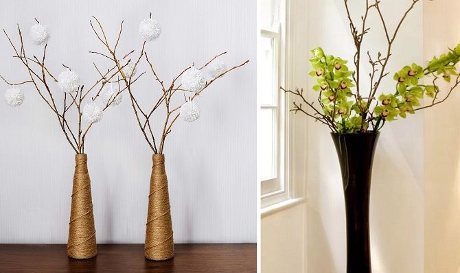 Ideas to decorate with dry branches - Bixideco.com