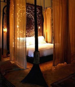 60 Amazing Canopy Bed with Sparkling Lights Decor Ideas | Canopy