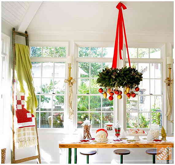 50 Cozy Christmas Kitchen Décor Ideas - family holiday.net/guide to