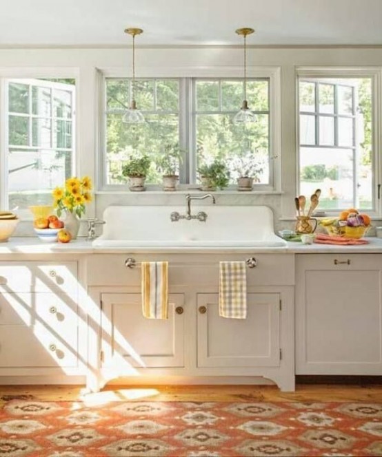 31 Cozy And Chic Farmhouse Kitchen Décor Ideas - Viral pictures of