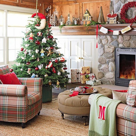 Cool Dreamy Christmas Living Room Decor Ideas 6