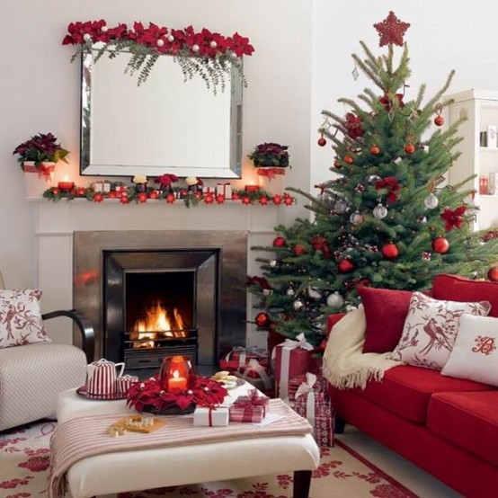 Cool Dreamy Christmas Living Room Decor
  Ideas