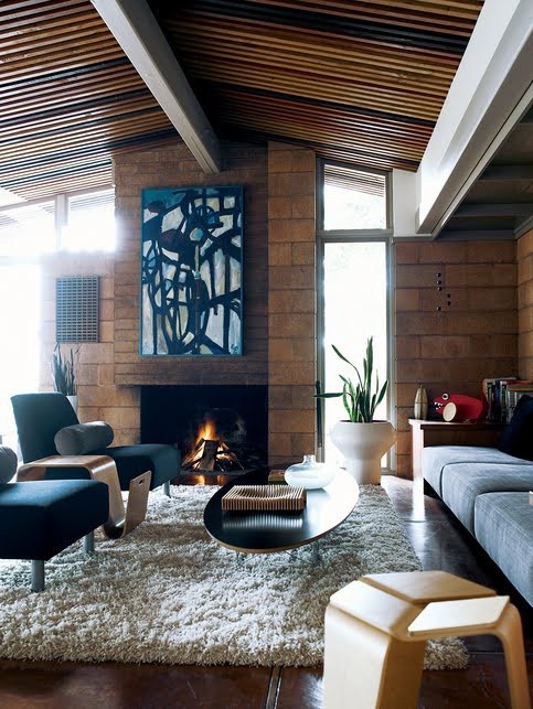 77 Cool Living Rooms With Brick Walls - DigsDigs