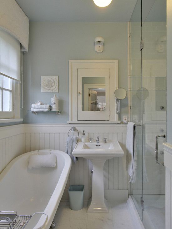 Cottage Bathrooms Beadboard | White Beadboard bathroom, Cottage