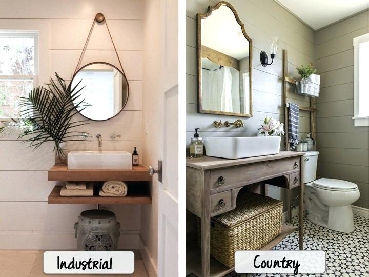 Country Mirror Bathroom Decor Ideas 12