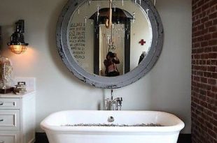 40 Amazing Country Mirror Bathroom Decor Ideas | Bathroom Mirrors