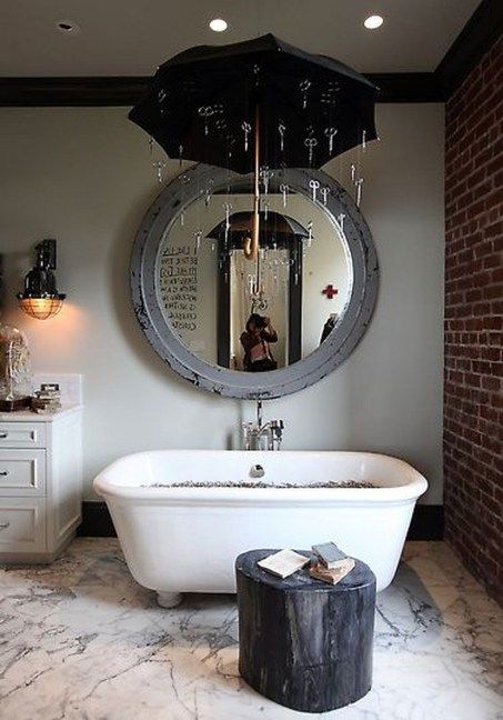 Country Mirror Bathroom Decor Ideas