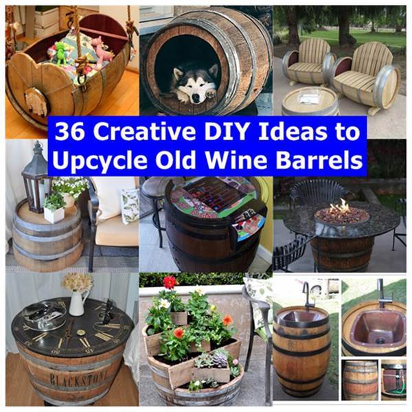Creative Ideas Using Old Wine Barrels 8