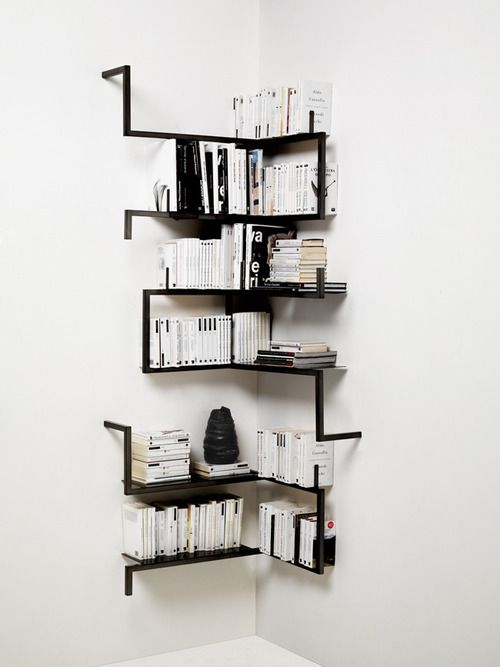 DIY Idea: Build a Minimal Corner Book Shelf | DIY Decor Ideas