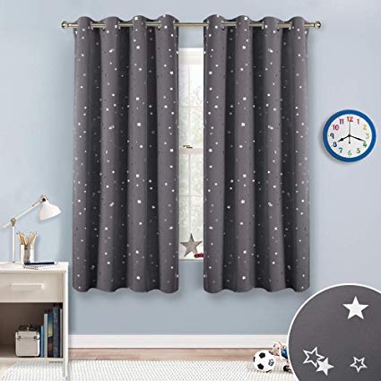Amazon.com: RYB HOME Twinkle Star Blackout Curtains for Kids Bedroom