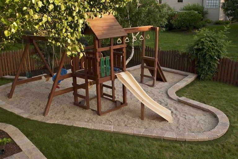 37+ Clever and Cute Backyard Garden Playground for Kids | Garden and