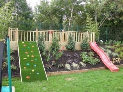 Cute Backyard Garden Playground Ideas