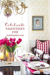 Farmhouse Inspired Valentine's Day Tablescape - On Sutton Place