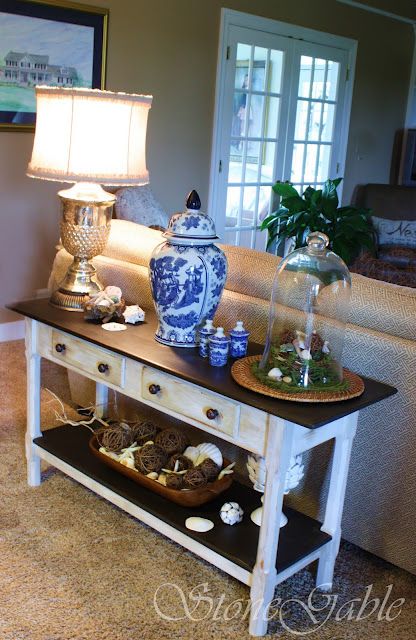 Painted Sofa Table | Livingrooms - such great ideas! | Sofa table