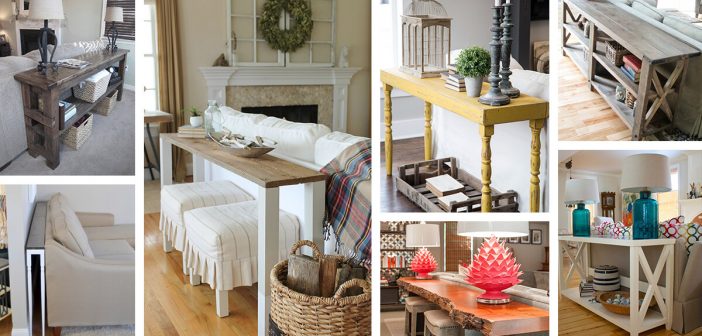25 Best Sofa Table Ideas and Designs for 2019
