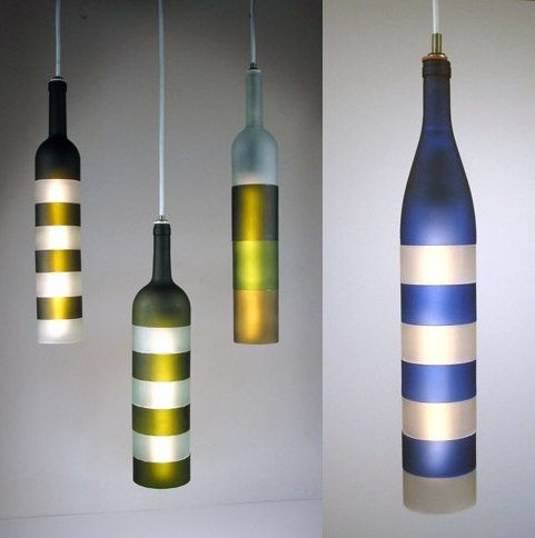 Diy Bottle Lamp Ideas 4