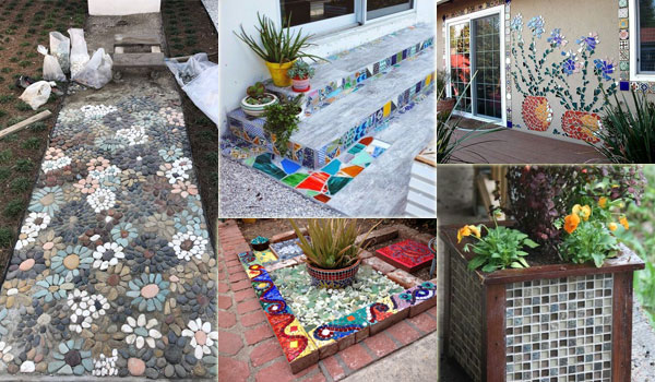 Easy and Cute DIY Mosaic Ideas for Garden and Yard