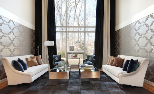 Smartness Design Black And White Living Room Curtains - mathwatson