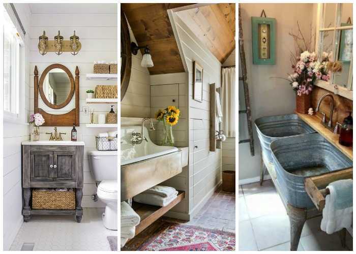 20 Best Farmhouse Bathrooms to Get That Fixer Upper Style!