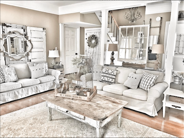 Farmhouse Decor in 10 Stunningly Gorgeous Living Rooms