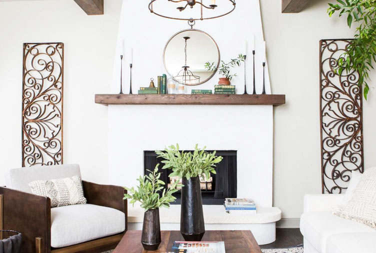 25 Gorgeous Fireplace Mantel Decorating Ideas That'll Keep You Cozy