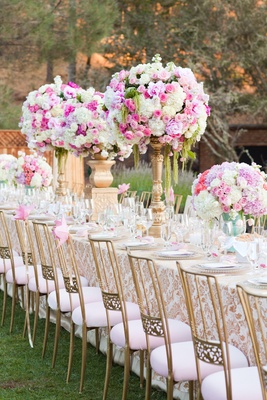 Tall Flower Arrangements - Wedding Centerpiece Designs - Inside Weddings