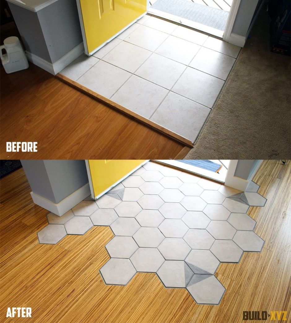 65 Stunning Hexagon Tile Transitions Designs That You Must See - DecOMG